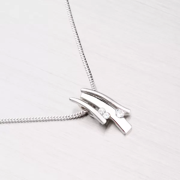 Zlatý přívěsek se zirkony GZ1755B