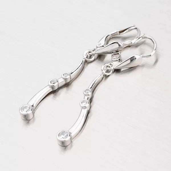 Nášnice s bílého zlata GZ1731B