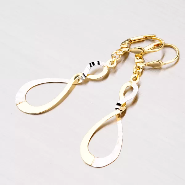 Visací zlaté náušnice 113-1282