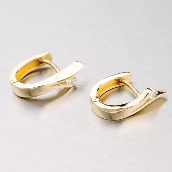 Zlaté náušnice se zirkonem DZ1795-ZL-ZIR