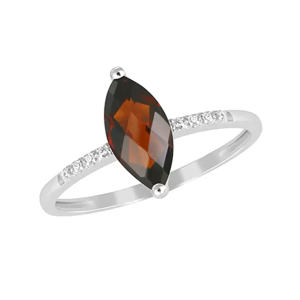 Přívěsek s diamanty a granátem GKW48532GRN