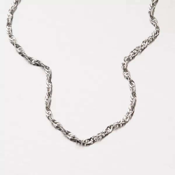 Stříbrný řetízek Lambáda s rhodiováním CHRS-15-040-Rh