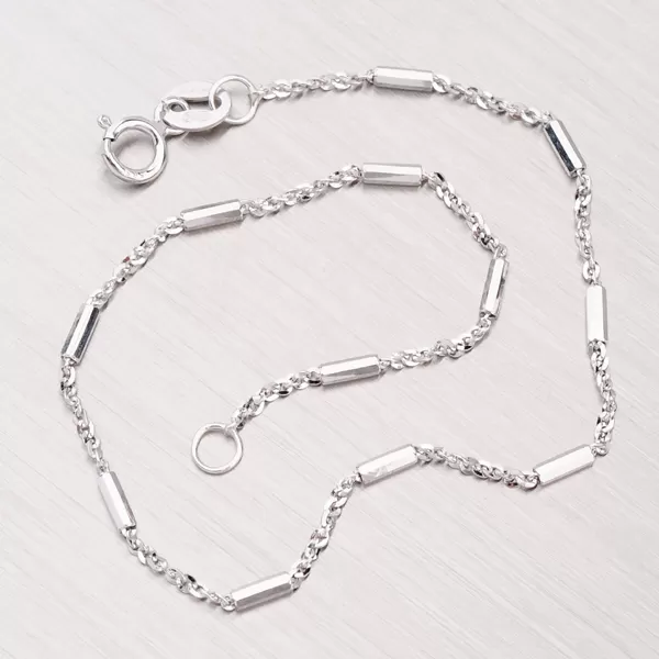 Řetízek Anker z bálého zlata 45-1505