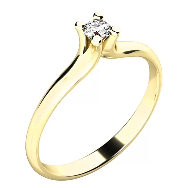 Dámský prsten s diamantem 10782D
