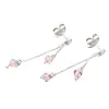 Dámské náušnice stříbro 925 krystaly M6015SW-Pink
