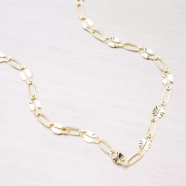 Zlatý gravírovaný náramek 44-1638