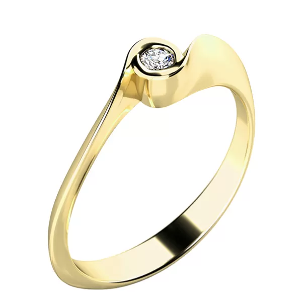 Dámský prsten s diamantem 10783D