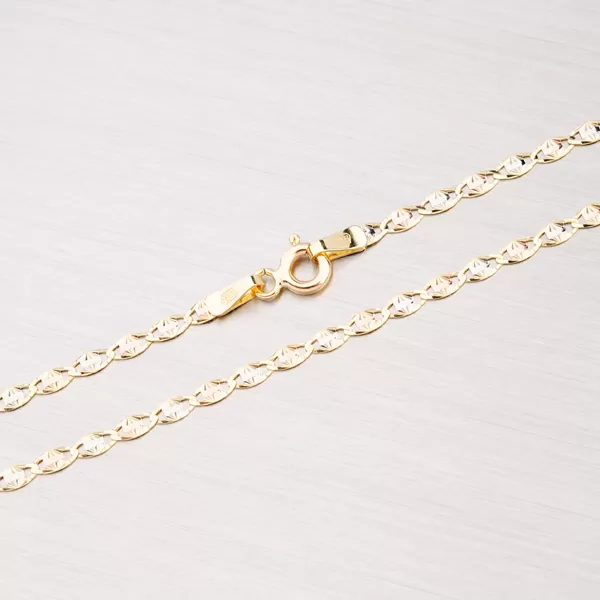 Kombinovaný zlatý náramek 44-1424