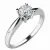 Zásnubní prsten bílé zlato 585/1000 přírodní diamant 0.33 ct G/SI ZP-10702-DIA