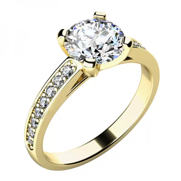 Zásnubní prsten s diamanty ZP-10777D