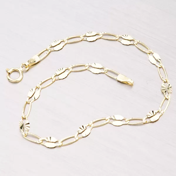 Gravírovaný zlatý řetízek 45-1638