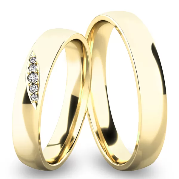 Snubní prsteny z bílého zlata SP-61038