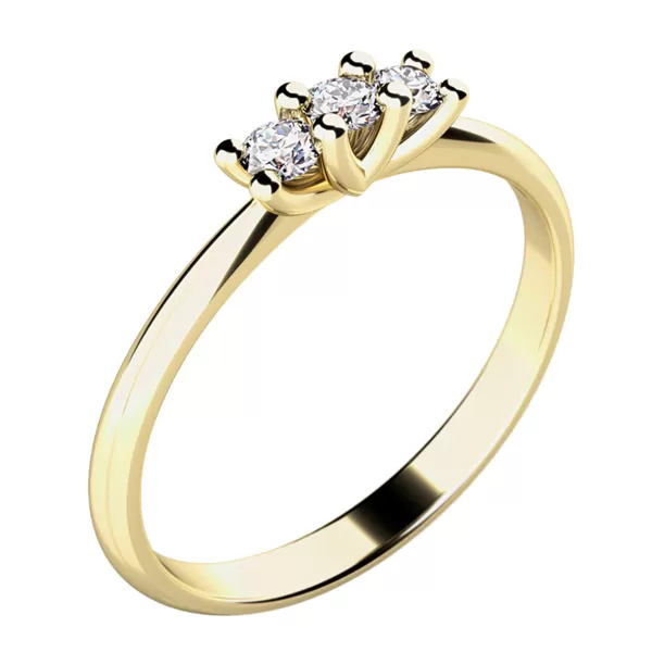 Dámský prsten s diamanty 10781D