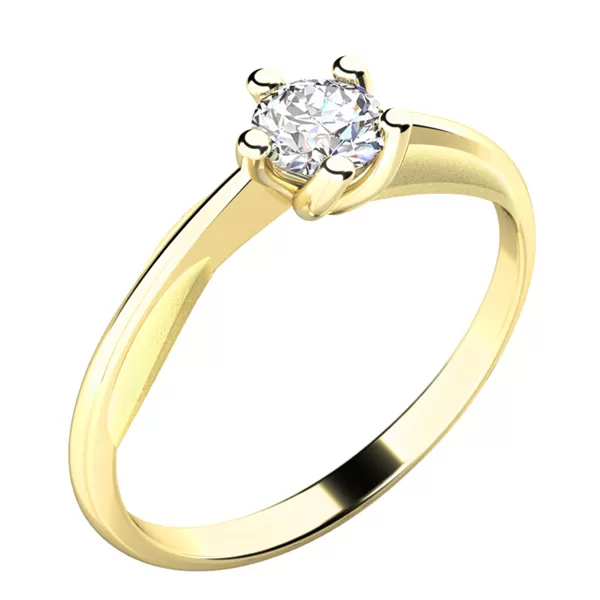 Dámský prsten s diamantem 10785D