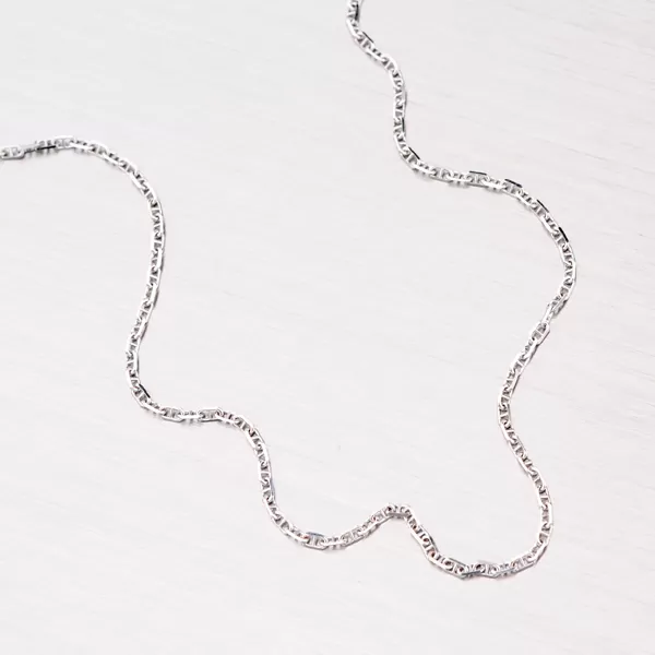 Řetízek Anker z bílého zlata 45-1231