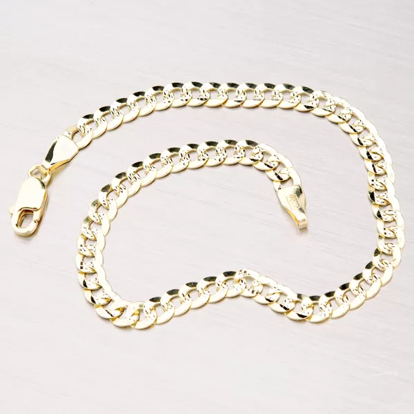 Zlatý řetízek Pancer s gravírováním 45-1178