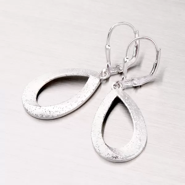 Visací náušnice ze stříbra NZM-246-OKS