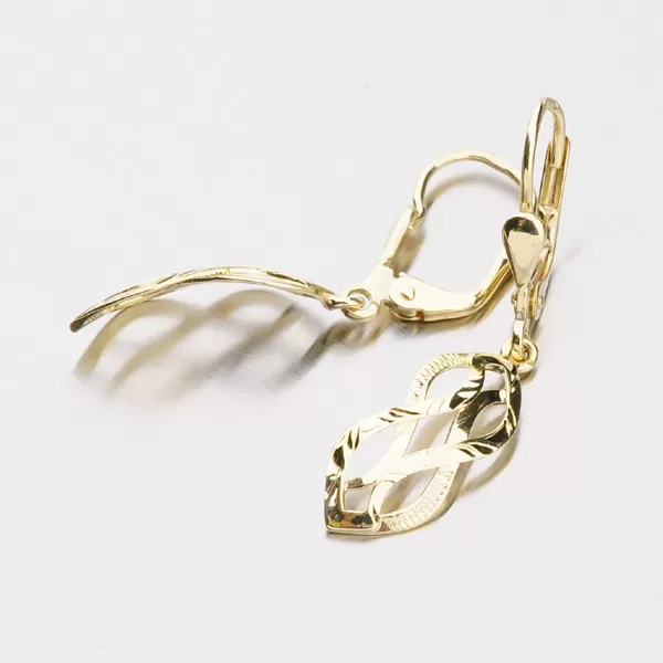 Zlaté visací náušnice klasik 52NK-210