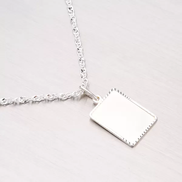 Stříbrná destička M5477