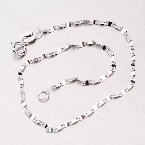 Řetízek z bílého zlata 45-1090