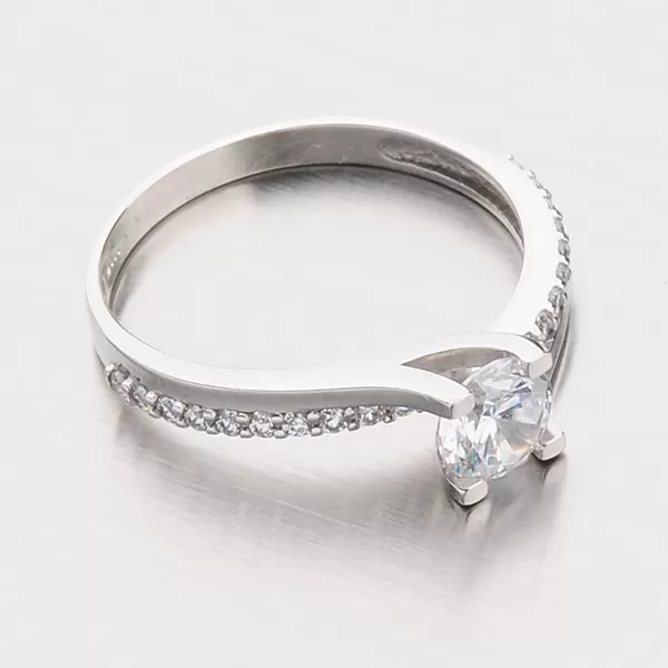 Dámský prsten z bílého zlata GZ2531B