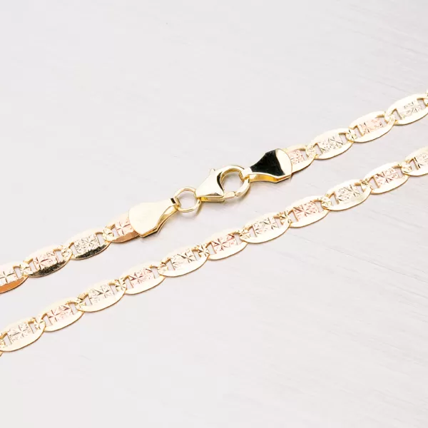 Kombinovaný zlatý náramek N304-0493