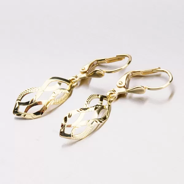 Zlaté visací náušnice klasik 52NK-210