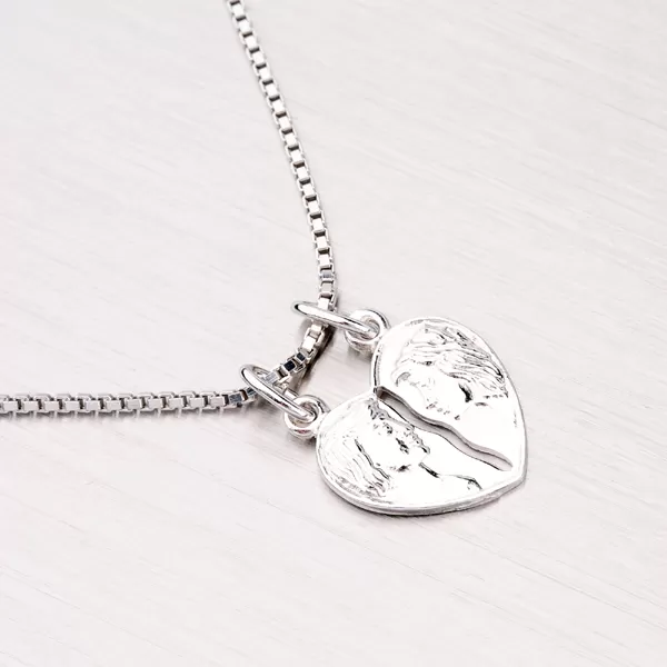 Stříbrný přívěsek pro zamilovaný pár M5503F