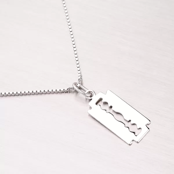 Stříbrný přívěsek žiletka MPN5803