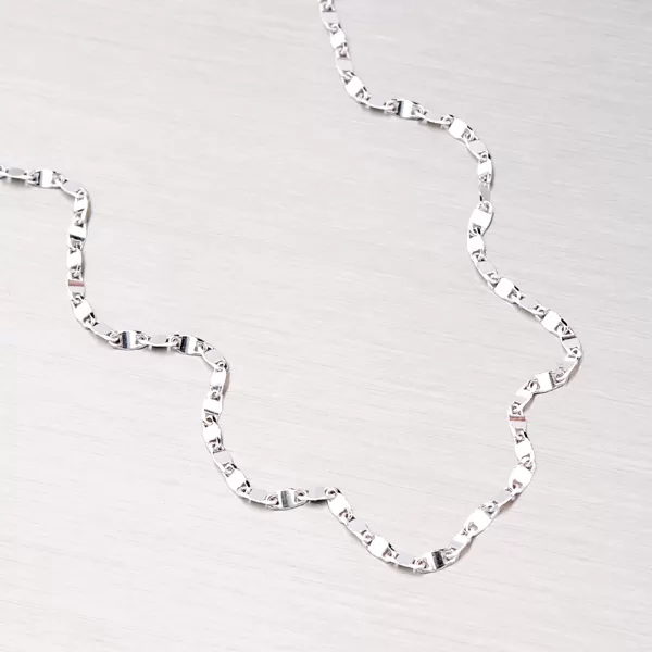 Náramek z bílého zlata 44-1090