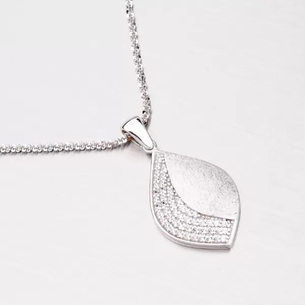 Stříbrný přívěsek se zirkony ZS-063P-OKS