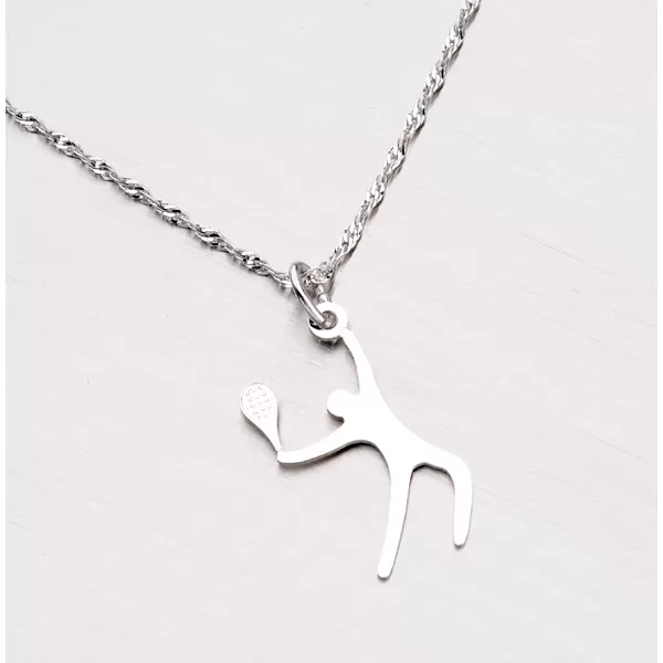 Přívěsek ze stříbra - tenista NNA-004-TPZG