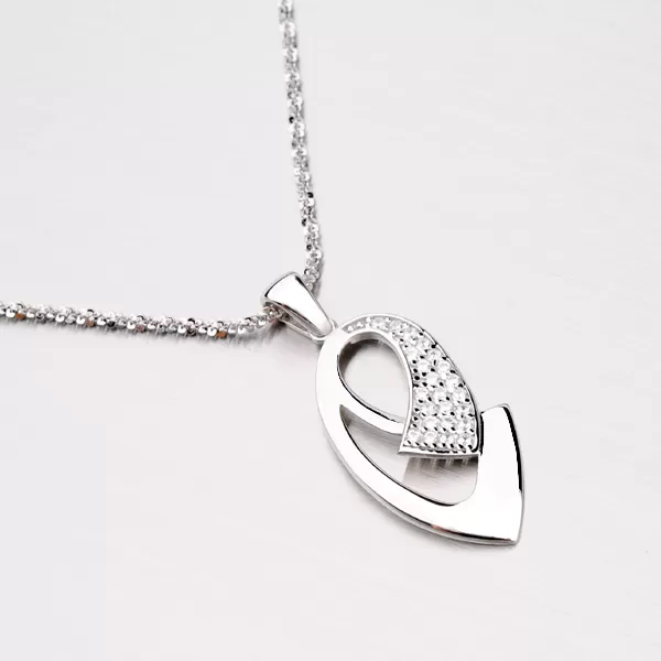 Přívěsek ze stříbra se zirkony ZS-010P-OKS