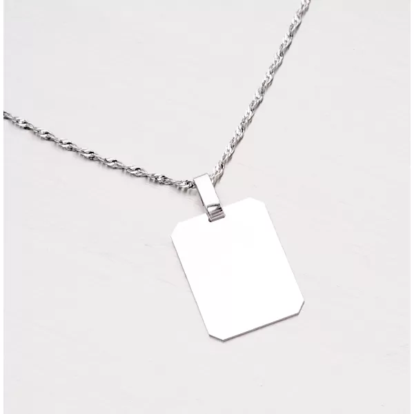 Stříbrný přívěsek destička AAA-008-TPZG