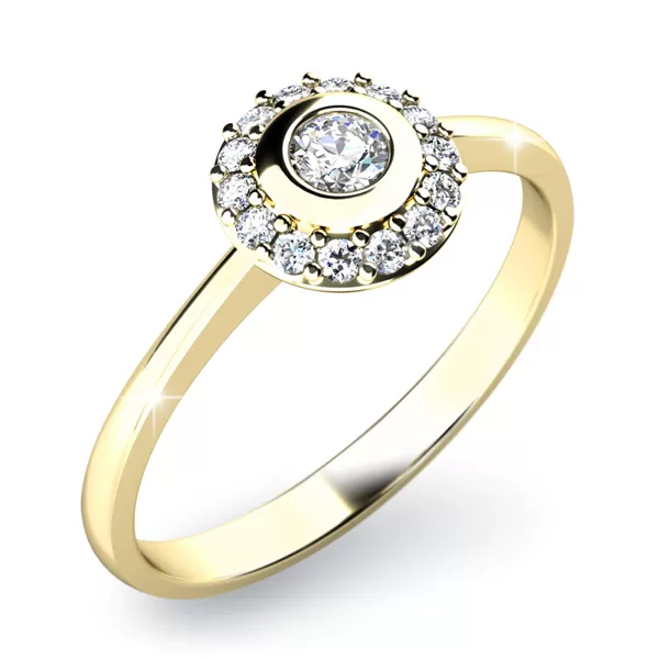 Zásnubní prsten s diamanty ZP-10799D