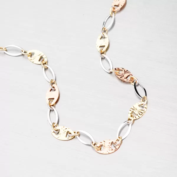 Zlatý řetízek s gravírováním 45-1685