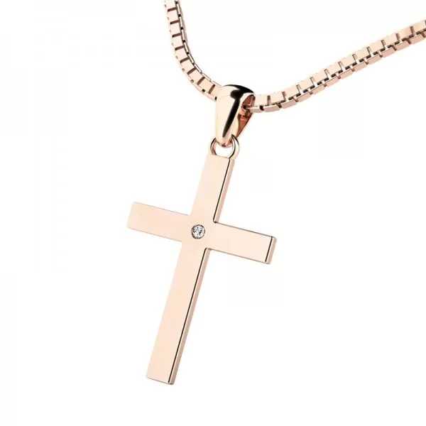 Zlatý křížek 10947-CV-ZIR