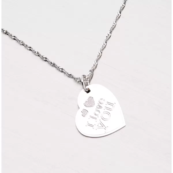 Stříbrný přívěsek - I LOVE YOU GAB-008F05-TPZG