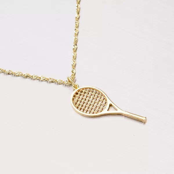Zlatý přívěsek - tenisová raketa 682P-130579