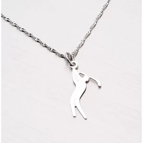 Přívěsek ze stříbra - golfista NNA-003-TPZG