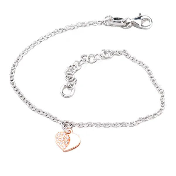 Dámský náramek stříbro 925 zirkon přívěskem B1503687-0331-SLX