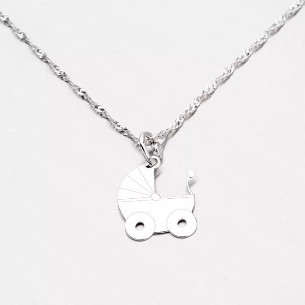 Kočárek ze stříbra YNG3090