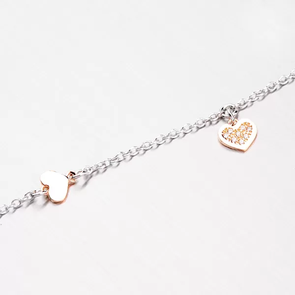 Náramek s přívěsky a zirkony B1600312-0331-SLX