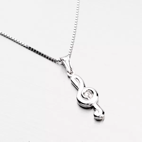 Stříbrný houslový klíč P1501060-1397-SLX