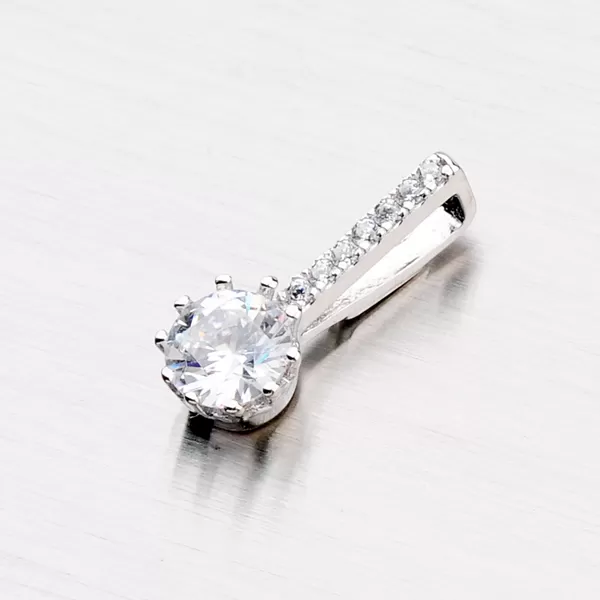 Stříbrný přívěsek se zirkony P1500378-1905-SLX