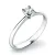 Zásnubní prsten bílé zlato 585/1000 přírodní diamant 0.075 ct G/SI ZP-10820D