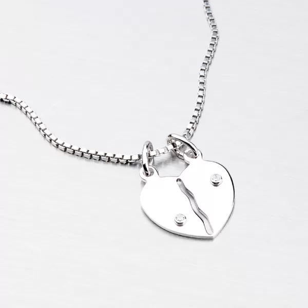 Stříbrný přívěsek - Srdíčka pro zamilované M5527A