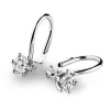 Dámské náušnice bílé zlato 585/1000 přírodní diamant 0.310 ct G/SI visací briliantové 10885-B-DIA