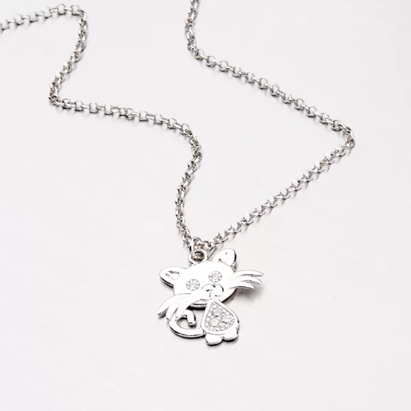 Náhrdelník s kočičkou N1700293-2464-SLX