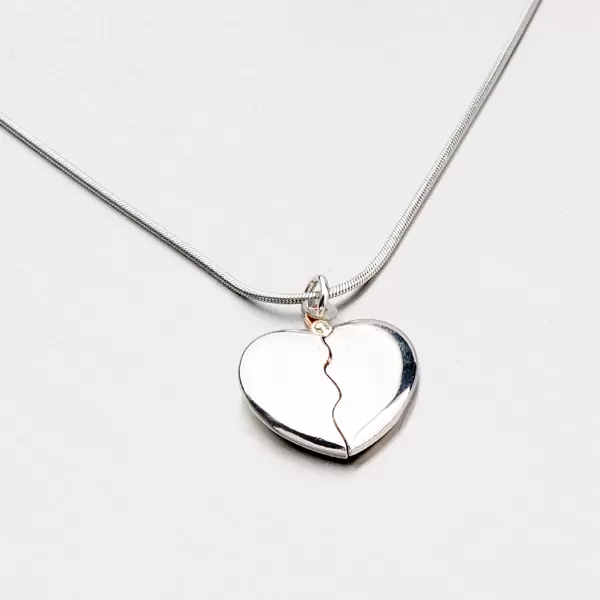 Stříbrné zlacené srdce P1602988-0940-SLX